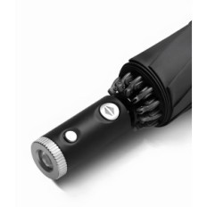Dubbelzijdige paraplu met LED-zaklamp Automatische vouwmaraplu met achtergrondverlichting voor 's avonds windbestendig
