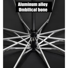 Parapluie double face avec parapluie pliante automatique de lampe de poche à LED avec rétroéclairage pour la résistance au vent 