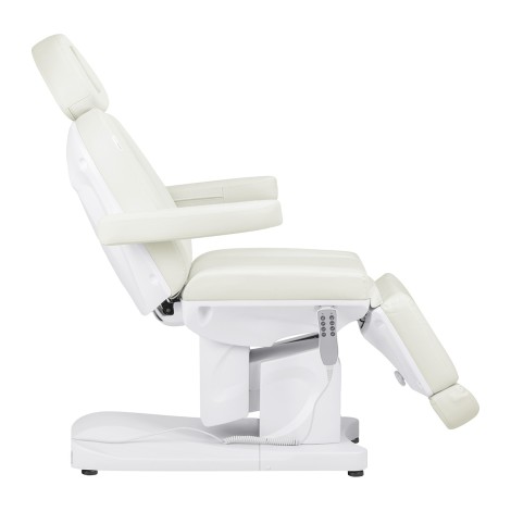 Fauteuil cosmétique électrique Azzurro 708a 4 moteurs blanc — vue latérale