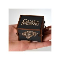 Jogo de quebra-cabeça para um throe de mão. Caso de música com o jogo de Thrones Motif para fãs da série