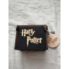 Boksas Haris Potter Rankų lauke Rasti gražus modelis užrašo viduje yra pagamintas iš medienos mechanizmo