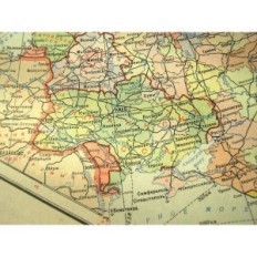 Atlas of Asrsra ZSRR Edition 1947 Historiallinen kartta Military Ainutlaatuinen keräilijän kroat