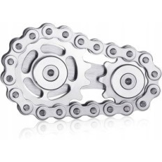 Fidget spinner reťazový kruh zotrvačník proti stresovej hračky s ložiskovým kovovým dizajnom a hladkým pohybom