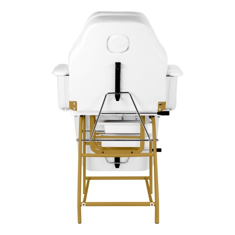 Silla cosmética 557G con cuvetes blanca — vista trasera