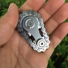 Fidget Spinner grandinės apskritimo smagratis Anti-streso žaislas su guoliu metalo dizainu ir sklandžiai judėti