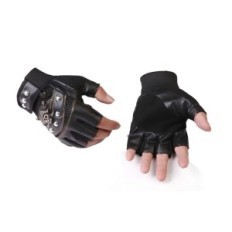 Rukavice pro motocyklisty s eko-prsty letní kožené rukavice