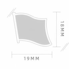 Przypinka POLSKA Przypinka Flaga Polski 19x18mm metalowa patriotyczna broszka flaga
