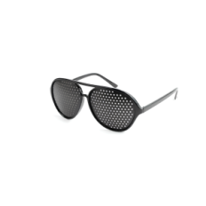 Ayurvedic glasses to improve your eyesight blackless sunglasses with holes that improve the focus of visual and relaxing eyes