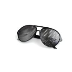 Óculos ayurvédicos para melhorar seus óculos de sol negros de visão com furos que melhorem o foco de olhos visuais e relaxantes