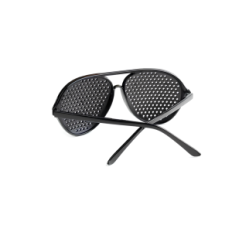 Óculos ayurvédicos para melhorar seus óculos de sol negros de visão com furos que melhorem o foco de olhos visuais e relaxantes