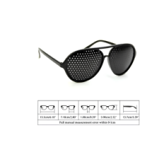 Gafas ayurvédicas para mejorar las gafas de sol sin ramillete de la vista con agujeros que mejoran el enfoque de los ojos visual