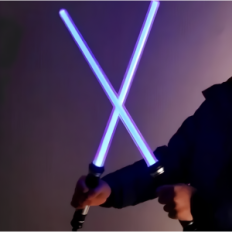 LED Kit Sleep Swords Star Wars 66cm 2 τεμάχια φωτισμένο φως σπαθιά για διασκέδαση και Cosplayu Star Fans Wars