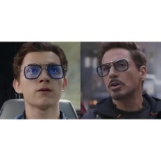 Sončna očala Tony Stark Iron Man Elegantna očala, ki jih navdihujejo Fillies, z UV filter in kovinskim okvirjem