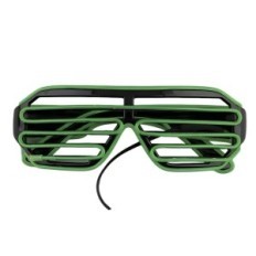 Okulary LED świecące na imprezach zielone imprezowe okulary z efektem świetlnym do zabawy i kostiumów