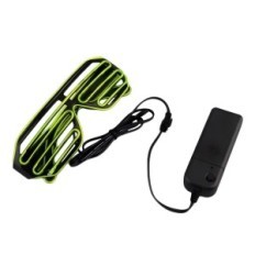 LED glasses Glowing on events Green party glasses with a light effect for fun and costumes
