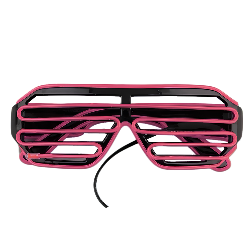 Lunettes à LED Lunettes rougeoyantes pour les accessoires de fête clignotants de fête rouge Gadget