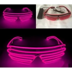 Óculos de LED Óculos brilhantes para festa vermelha piscando acessórios de festa gadget