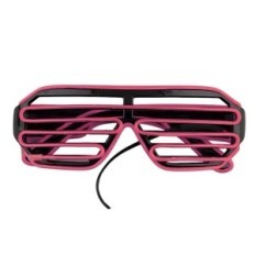 Lunettes à LED Lunettes rougeoyantes pour les accessoires de fête clignotants de fête rouge Gadget