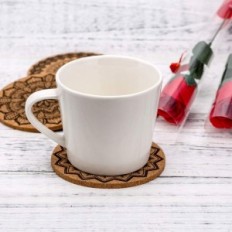 Ronde Cork Rashers onder Cups 12 stks Natural Rashers Beschermende oppervlakken tegen hitte en vocht