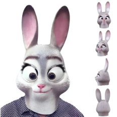 Face Mask Liu Rabbit Judy Latex Realistiset naamio Cosplayu ja temaattiset tapahtumat