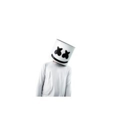Marshmello mask hõõguv LED ilmus esimese ilmus Ameerika pea, mis tuli selgelt pseudonüümi tuled selgelt