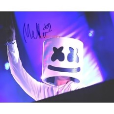 Marshmello kaukė švytintis LED pirmą kartą pasirodė amerikietiška galva, kuri aiškiai atėjo su pseudonimu šviesomis