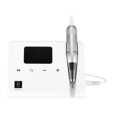 OCHO TECHNIC 65W máquina pulidora de uñas blanca — vista superior