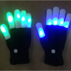 Gants rougeoyant dans les gants de couleur clignotants à la LED avec des diodes à LED pour la danse, les concerts et les spectac