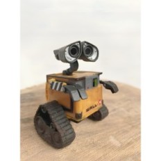 Set di 2 figure figure realistiche da WALL-E e EWA di personaggi da un film d'animazione ideale per una collezione e divertiment