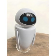 Satz von 2 Figuren Wall-E und EWA Realistische Figuren von Charakteren aus einem animierten Film, ideal für eine Sammlung und Sp