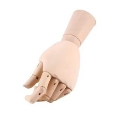 Fa kézi próbababa 18 cm rajzoló anatómiai modell művészek és dekoratív belső elem