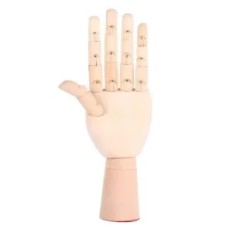 Mannequin à la main en bois 18 cm pour dessiner modèle anatomique pour artistes et élément intérieur décoratif