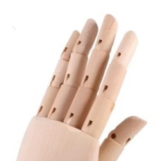 Dřevěná ruka manekýn 18 cm pro kreslení anatomického modelu pro umělce a dekorativní vnitřní prvek