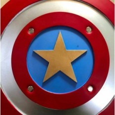 Capitan America 1: 1 Gomma giocattolo Scudo con morbido giocattolo in gomma e accessorio cosplay per i fan