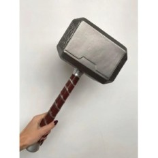 Thora 1: 1 καουτσούκ Mjolnir σφυρί σούπερ σφυρί για cosplayu, διακόσμηση ή διασκέδαση
