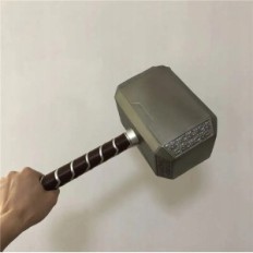 THORA 1: 1 HAMMER DE SUPERHERO DE RABO MJOLNIR HAMMER PARA COSPLAYU, Decoración o Diversión