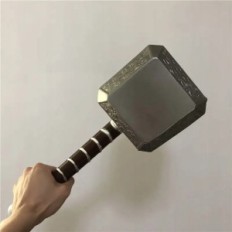 Thora 1: 1 Gomma Mjolnir Hammer Supereroe Hammer per Cosplayu, Decoration o Divertimento