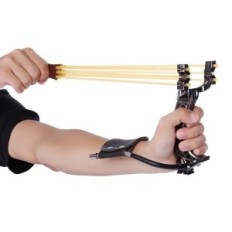 Strong slender with three hunting elastic elastic bands and supporting a professional shooting range