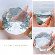 Diamant med krystalglas K9 Dekorativ krystal Diamond K9 med gennemsigtigt glas, ideel til indretning