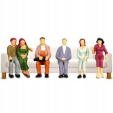 Figurines of people 1:75 to models and dioram 100 pcs Realistic thumbnails for mocking machines, queues and architectural projec