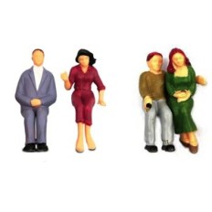 Figurines of people 1:75 to models and dioram 100 pcs Realistic thumbnails for mocking machines, queues and architectural projec