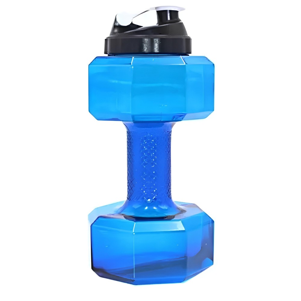 2,2 l Wasserflasche in Form einer Hantel 2 in 1 großer Sportwasserflasche mit einem Griff ideal für Fitnessstudio und Training