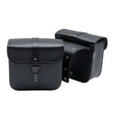 Torba motocyklowa 24х26х11 cm Czarna duża 2 szt wodoodporna sakwa boczna na motor lub skuter