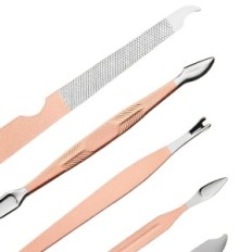 Manikyr og Pedicure Set 24 Tools Professional Set for Nail Care Hands and Feet hjemme eller stue