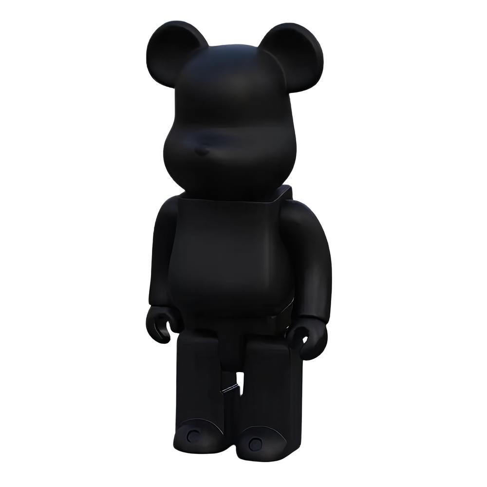Bearbrick nallebjörn 400% figur inuti 28cm Svart Collectible Artistic Statuette för elegant inredning