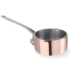 Miniature casserole with spout copper Ø50x(H)30mm Hendi 607015