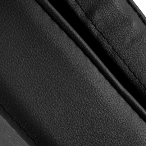 Sillon cosmetic chair with cuvettes black — close-up of the surface