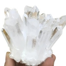 Hvit Mineral Quartz Naturlig Stor 100g Dekorativ stein for meditasjon, energiturapi og mineraler