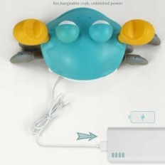Interactieve krab die de functie uitoefenen van LED-geluid educatief speelgoed met beweging en licht