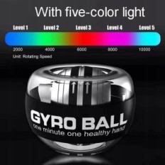GYRO Ball Gyroskopic LED-Gyroskopika für Übungen, um Ihre Handgelenke, Finger und Handrehabilitation mit einem leichten Effekt z